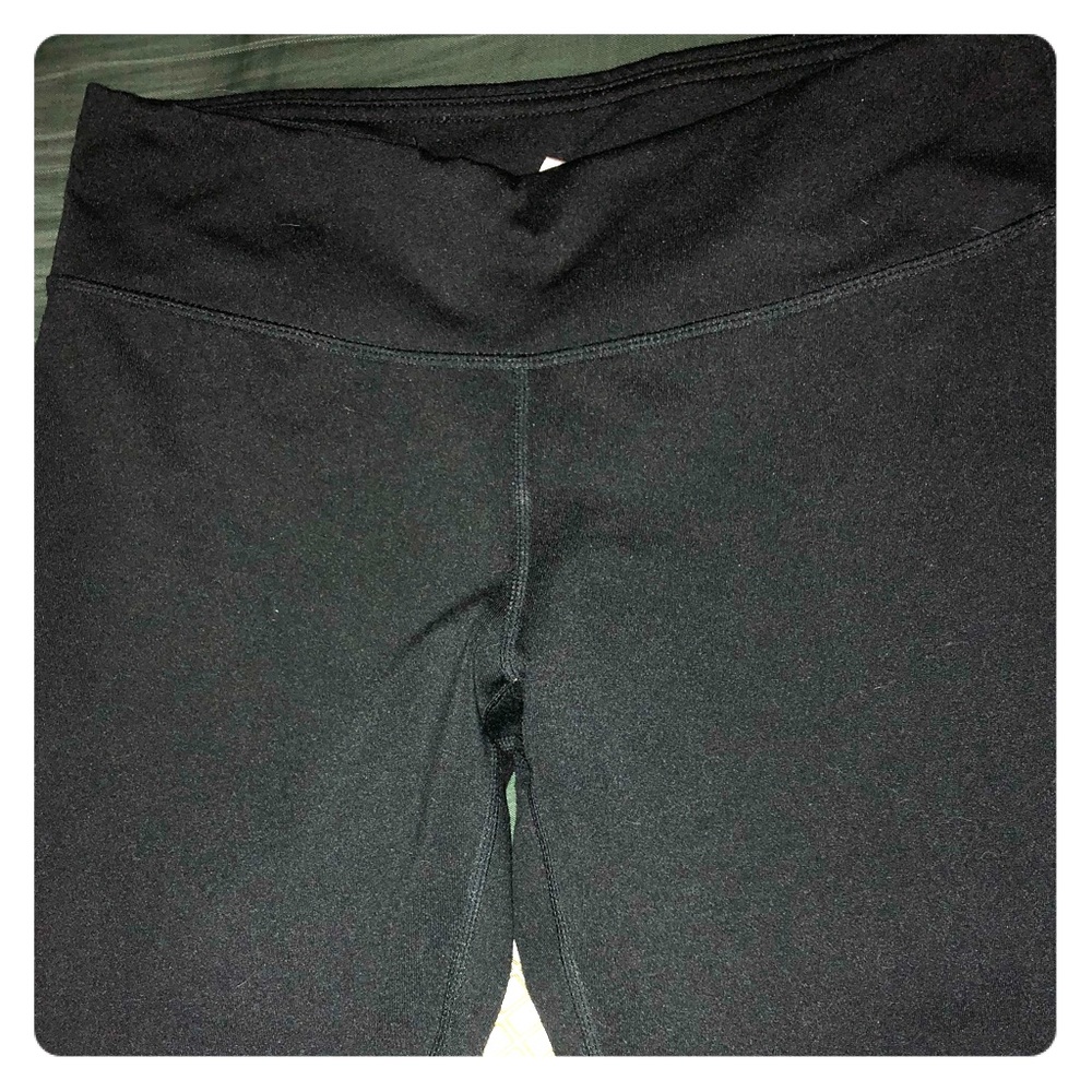 Mono B Black Cropped Yoga Leggings M - Picture 5 of 6